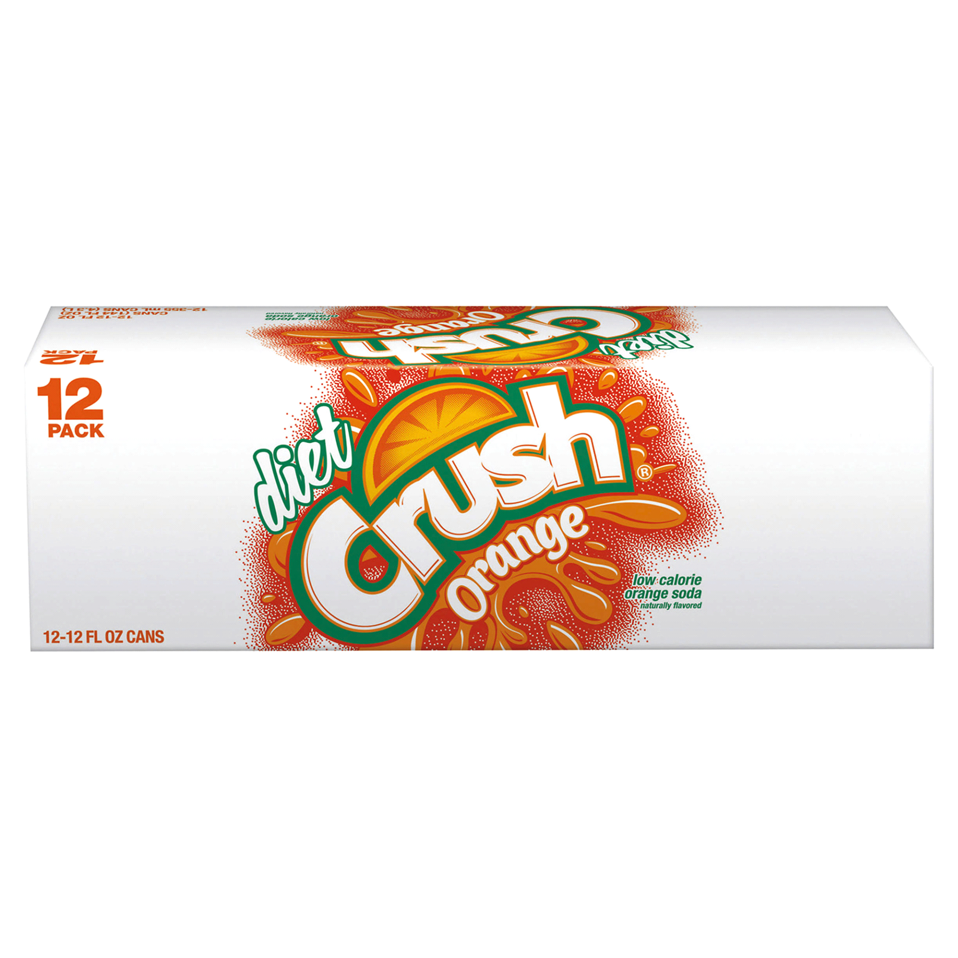 slide 1 of 1, Crush Diet Orange Soda, 12 ct; 12 oz