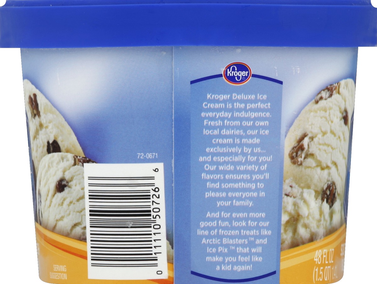 slide 3 of 6, Kroger Deluxe Southern Crunch Butter Pecan Ice Cream, 48 fl oz