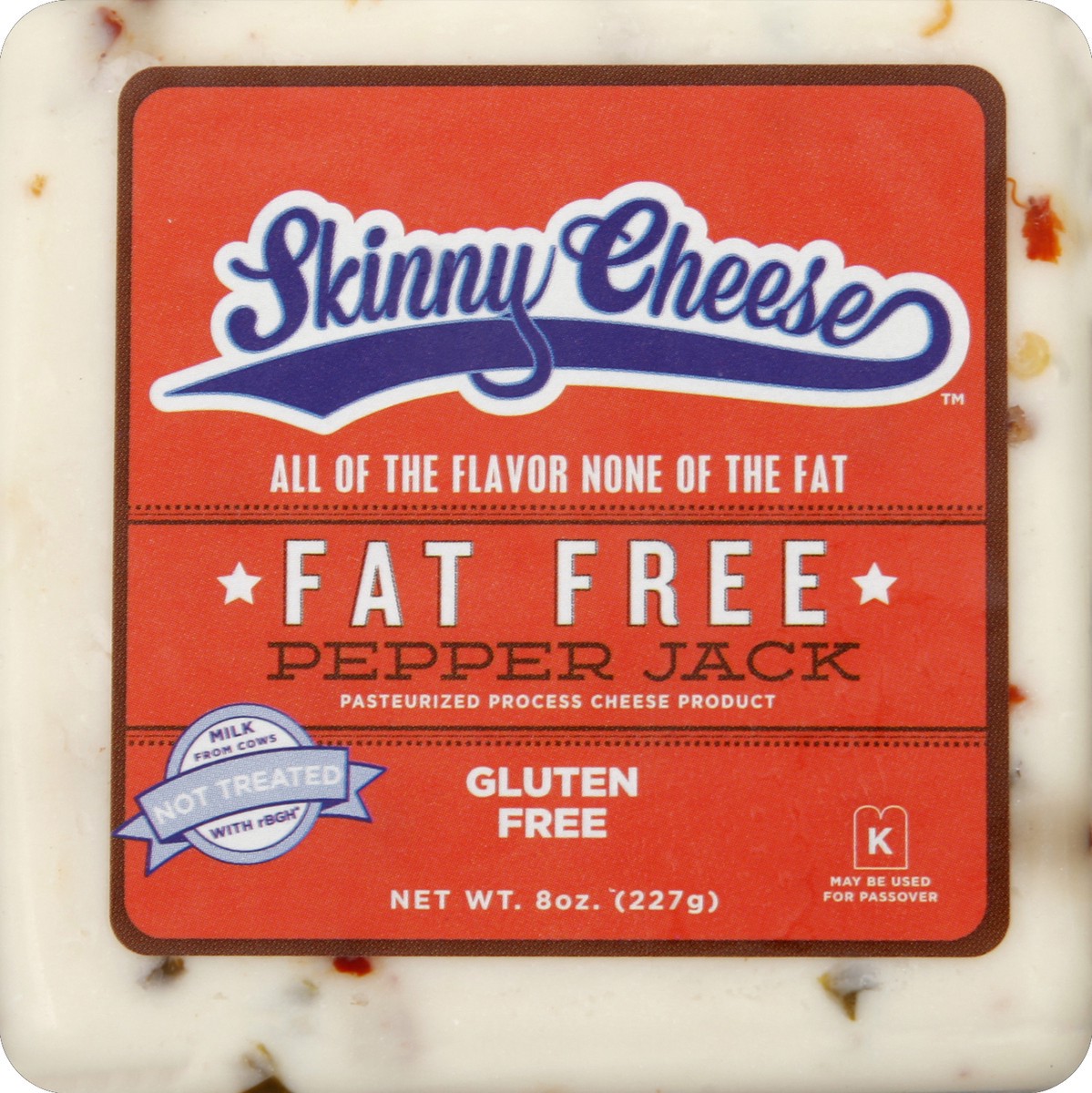 slide 5 of 5, Skinny Cheese Fat Free Pepper Jack, 8 oz