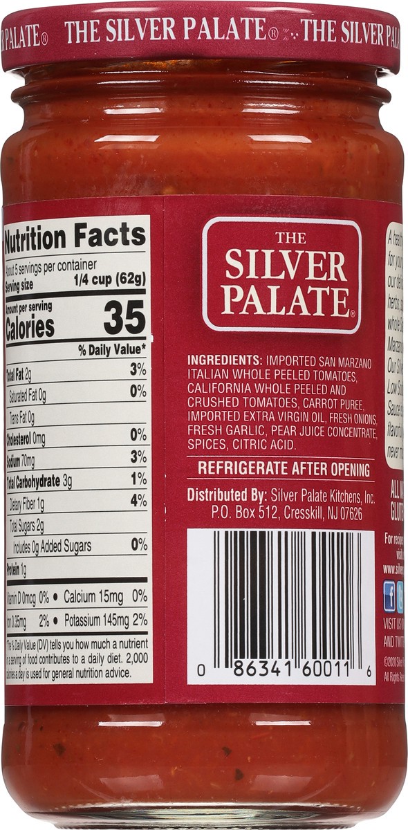 slide 5 of 9, The Silver Palate Low Sodium Pizza Sauce 12 oz, 12 oz