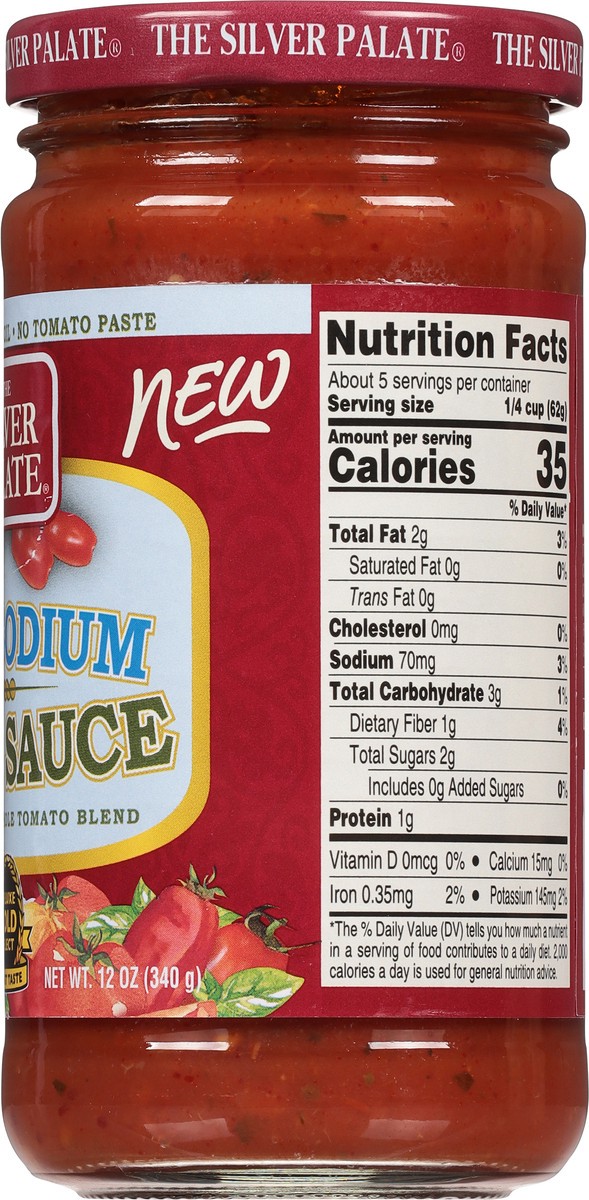 slide 9 of 9, The Silver Palate Low Sodium Pizza Sauce 12 oz, 12 oz
