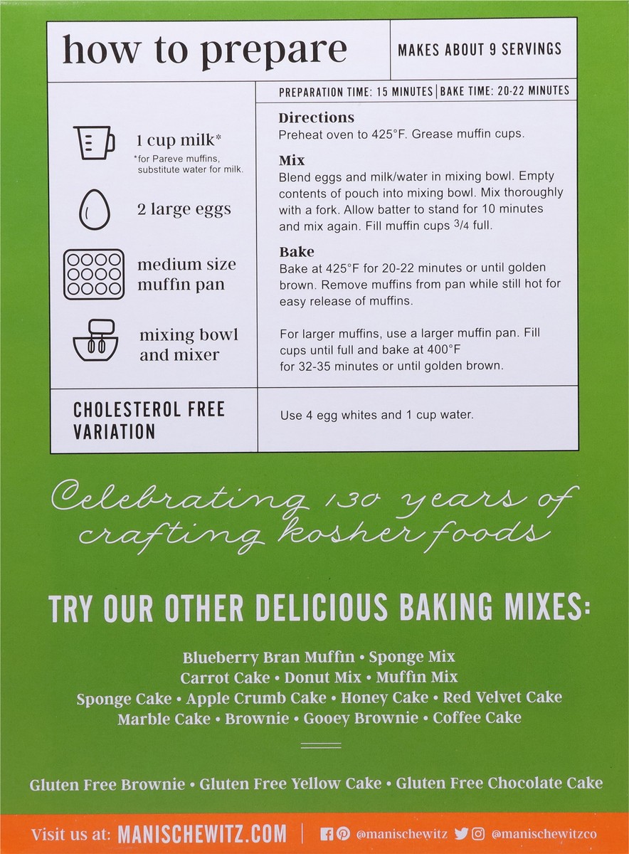 slide 7 of 9, Manischewitz Apple Cinnamon Muffin Mix, 12 oz