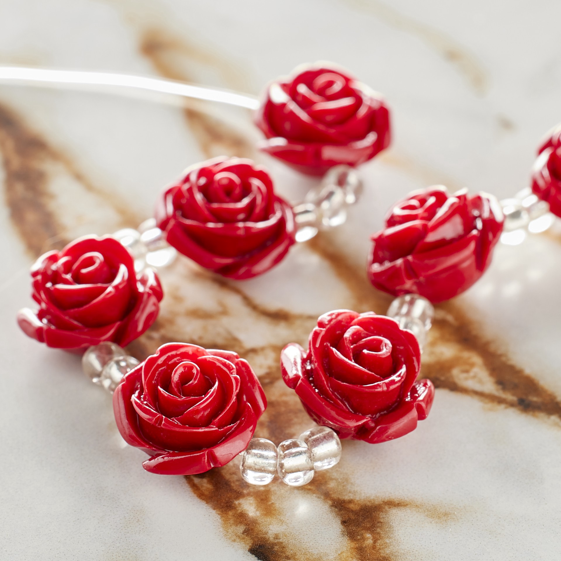 slide 3 of 3, Stone Composite Flower Beads, 14mm By Bead Landing, 14mm