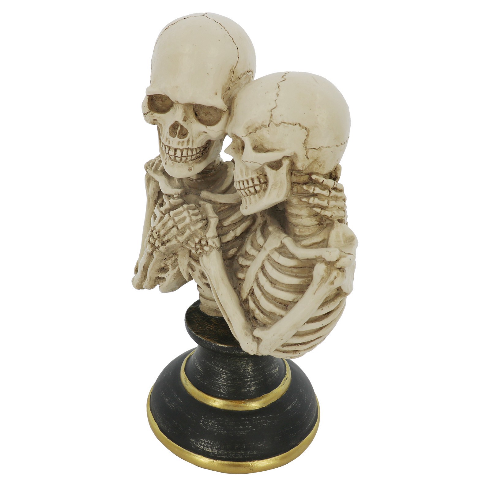 slide 3 of 4, 7.75" Skeleton Couple Bust Tabletop Decor By Ashland, 7.75 in