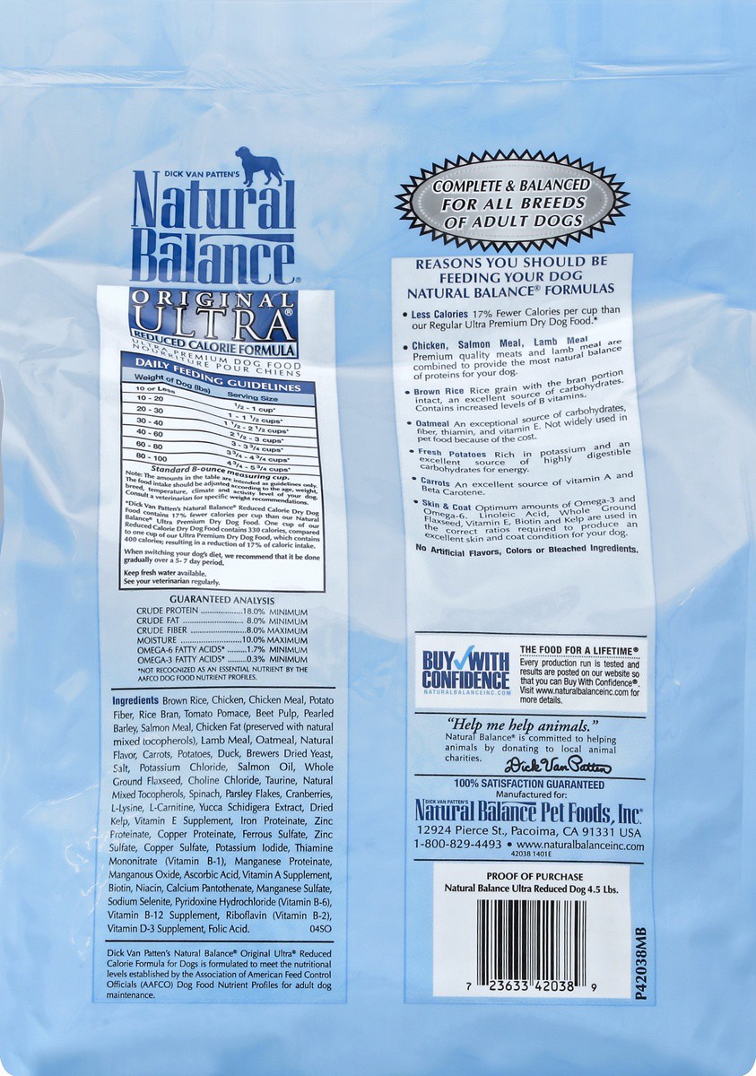 slide 2 of 6, Natural Balance Dog Food 4.5 lb, 4.5 lb