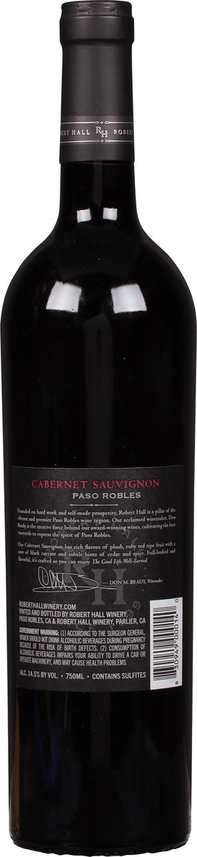 slide 4 of 9, Robert Hall Cabernet Sauvignon 2018 - 750mL, 750 ml