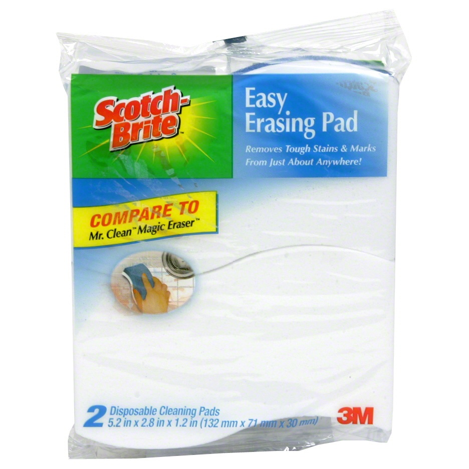 slide 1 of 1, Scotch-Brite Eraser Pad, 2 ct