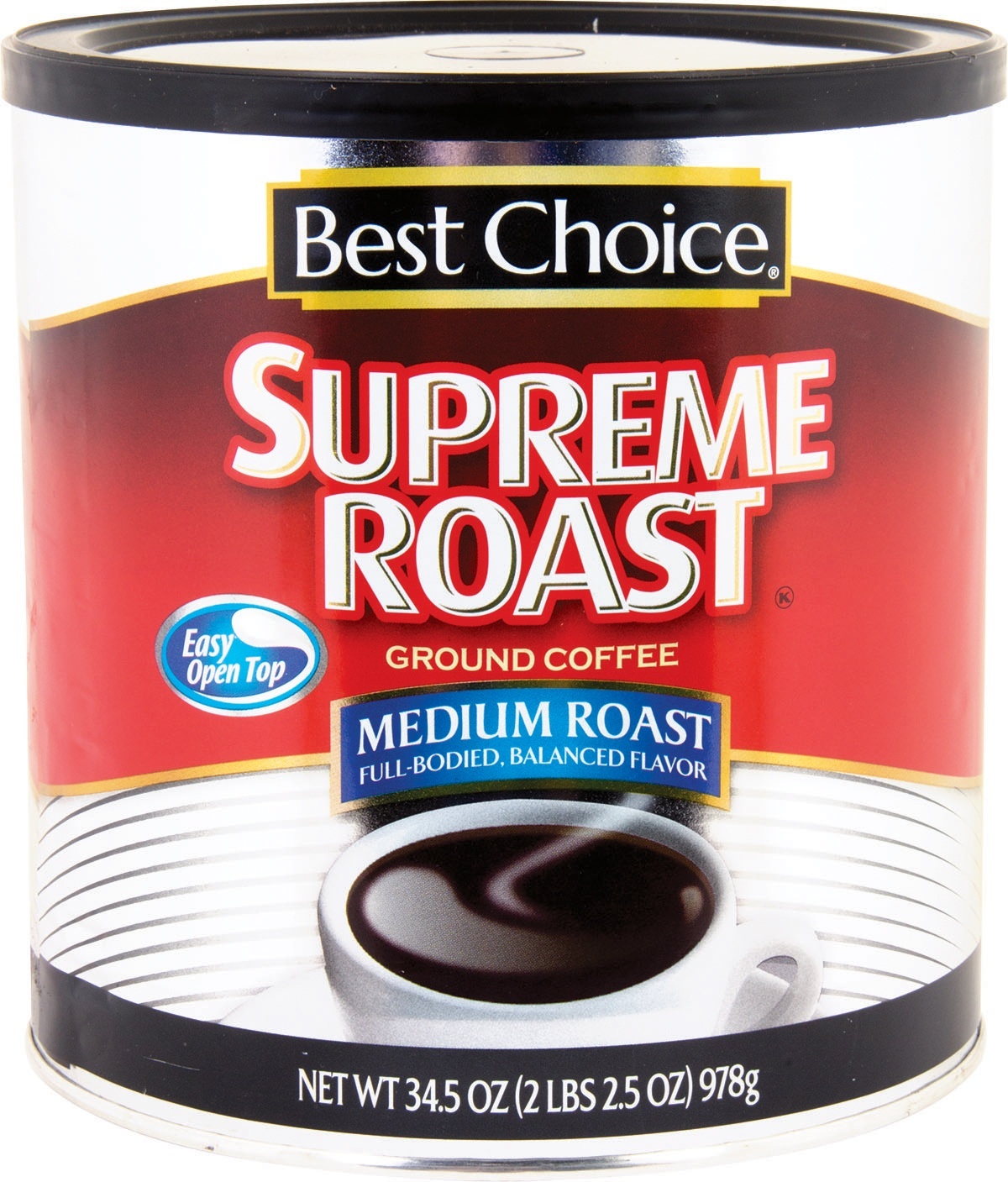 slide 1 of 1, Best Choice Supreme Roast, Medium Roast - 34.5 oz, 34.5 oz