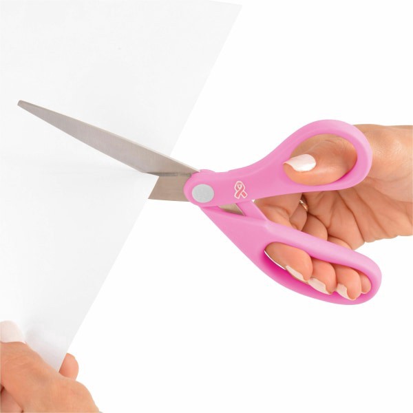 slide 4 of 6, Westcott 8" Pointed Pink Scissors, 2 ct