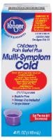 slide 1 of 1, Kroger Childrens Pain Relief Plus Multi-Symptom Cold Liquid, 4 fl oz