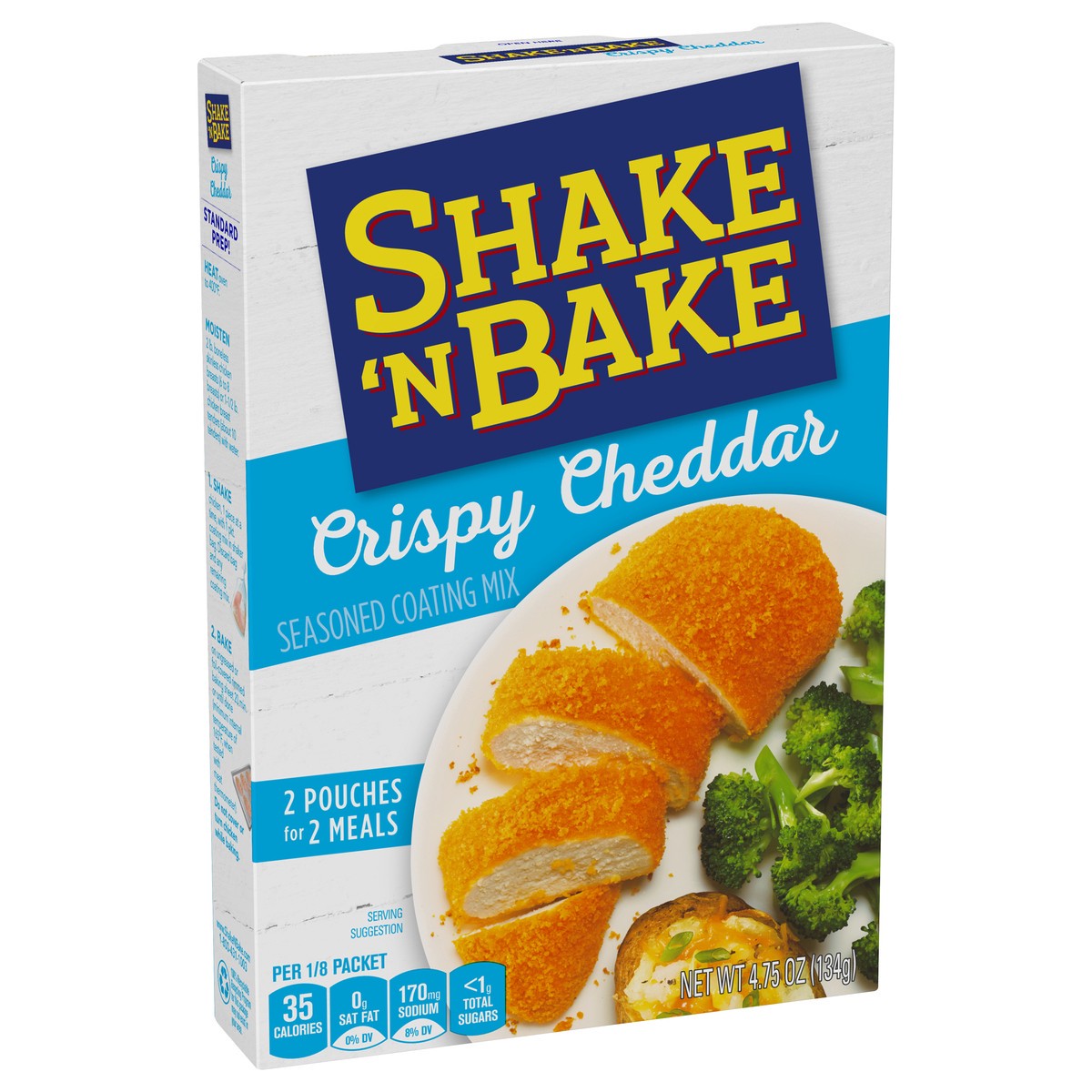 slide 2 of 11, Shake 'n Bake Kraft Shake 'N Bake Crispy Cheddar Seasoned Coating Mix 4.75 oz. Box, 4.75 oz