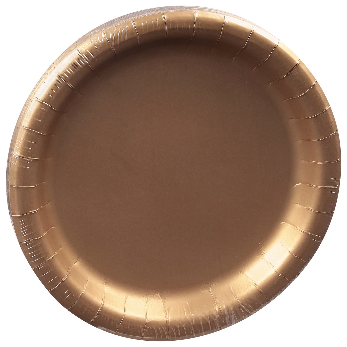 slide 2 of 11, Touch of Color Glittering Gold Plates 24 ea, 24 ct