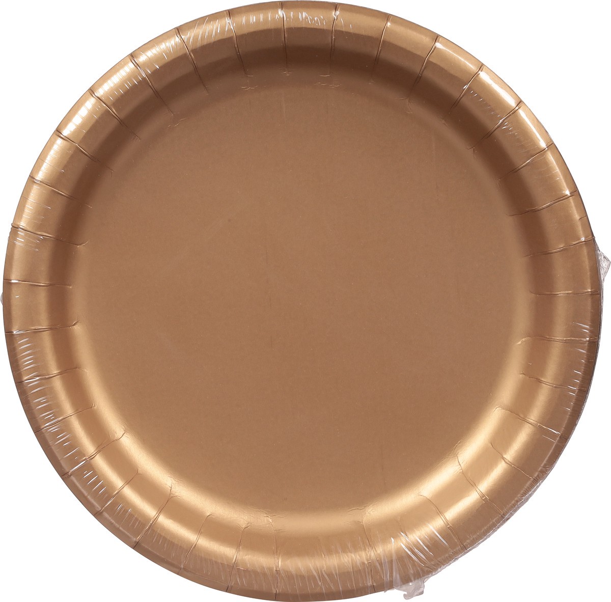 slide 7 of 11, Touch of Color Glittering Gold Plates 24 ea, 24 ct