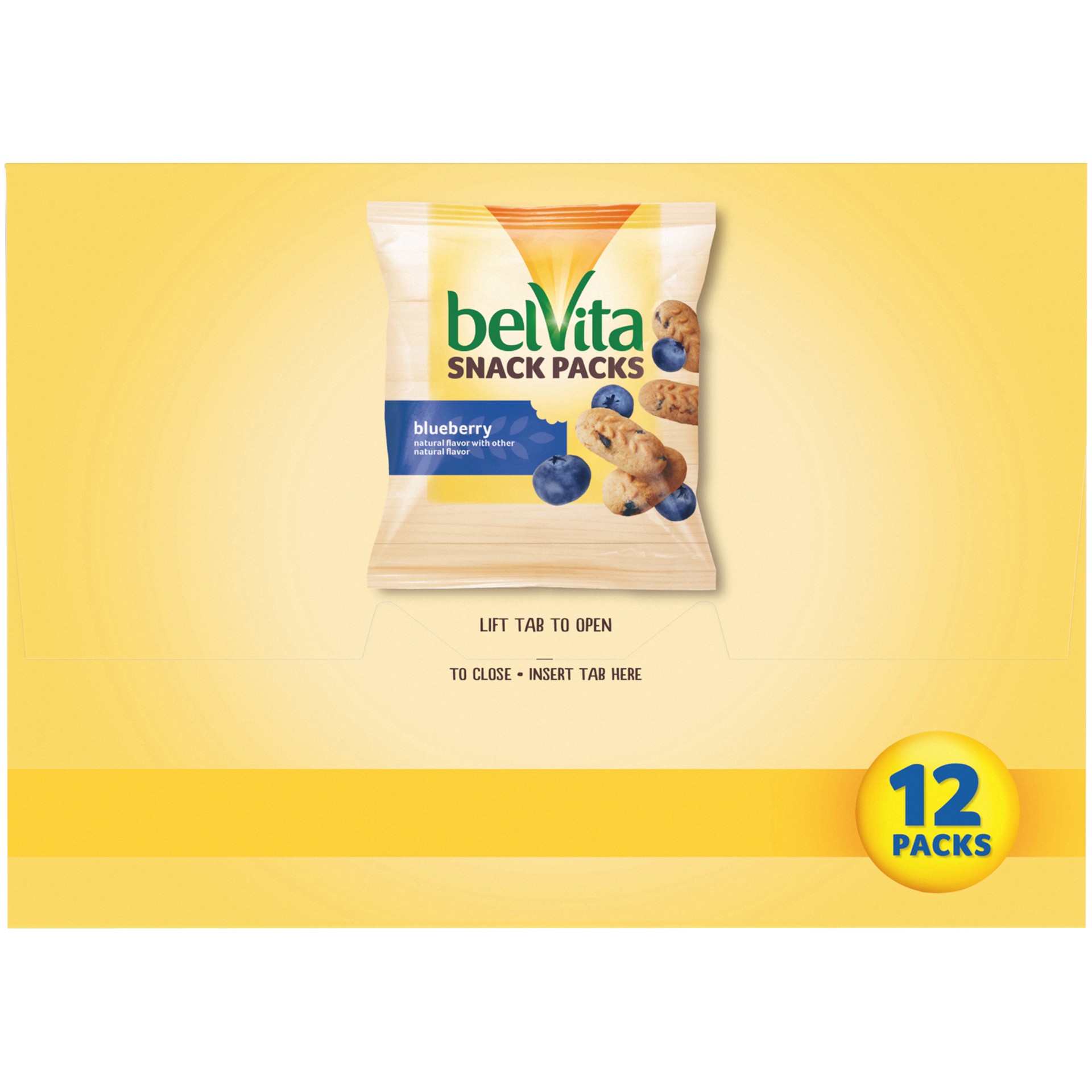 slide 3 of 5, belVita Bites Mini Breakfast Biscuits, Blueberry Flavor, 12 Snack Packs (1 oz) - INNER PACK, 12 ct
