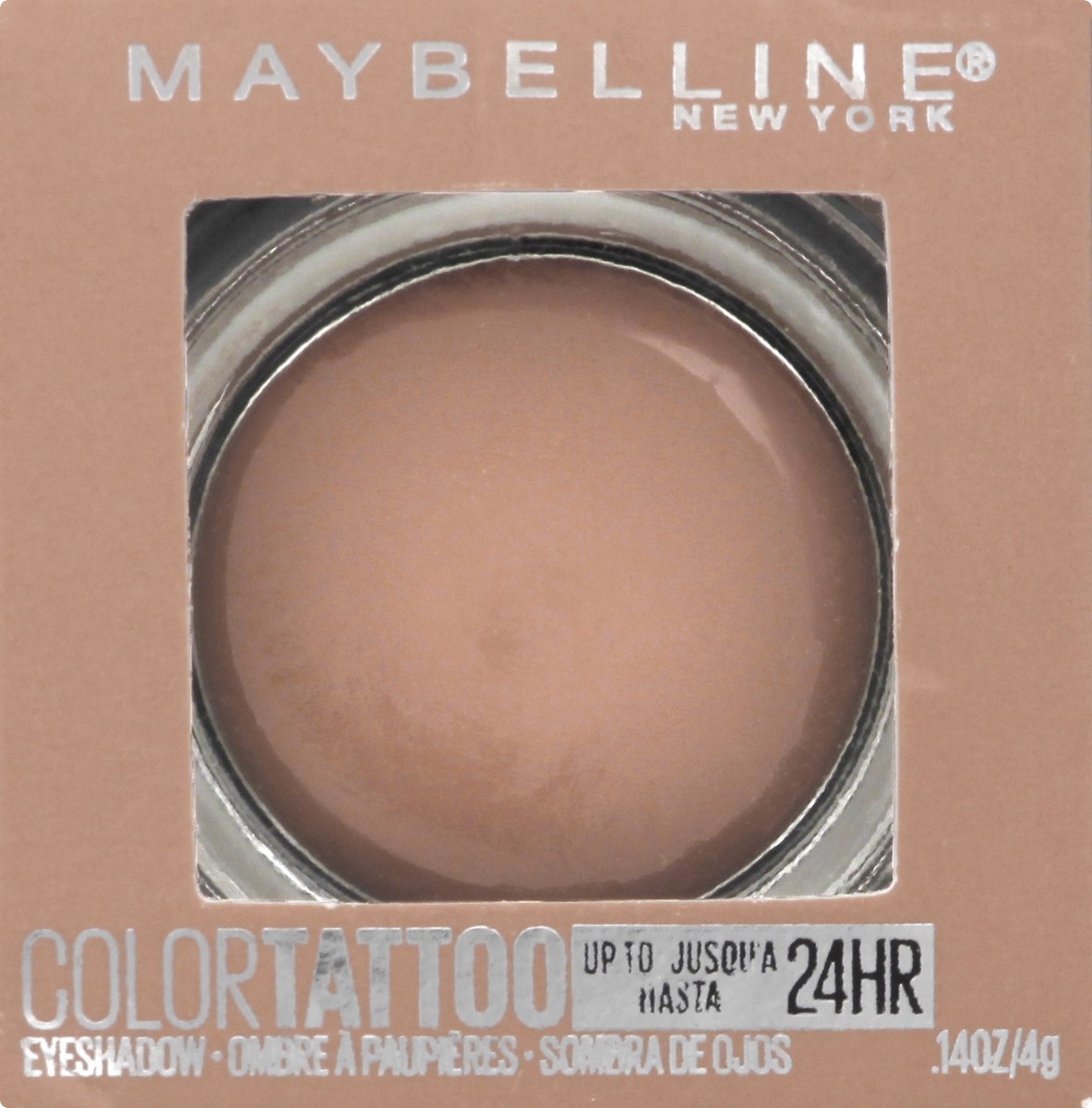 slide 1 of 9, MaybellineColor Tattoo Eye Shadow Urbanite - 0.14oz: Longwear Cream, Waterproof, Crease-Resistant, 0.14 oz