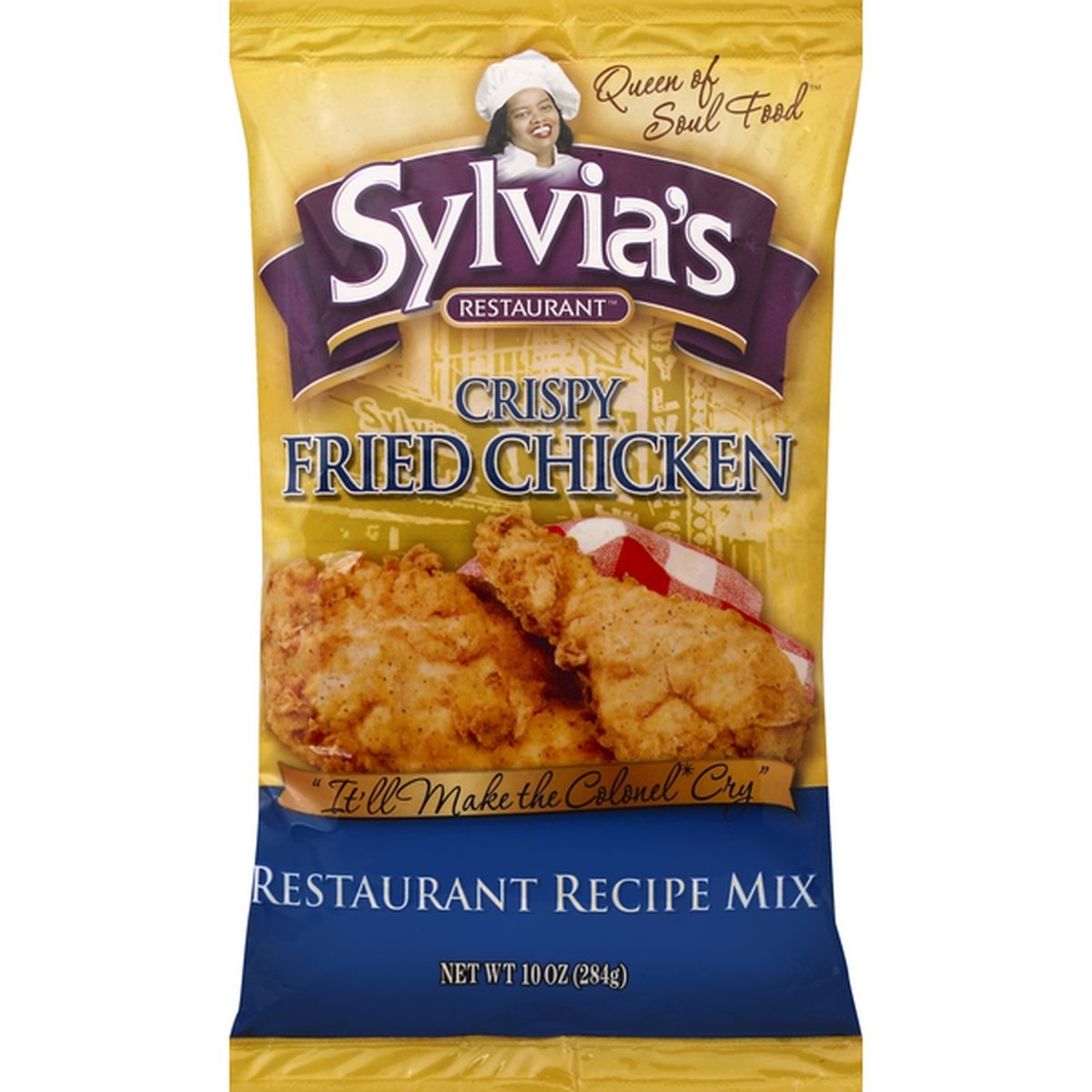 slide 1 of 1, Sylvia's Restaurant Queen Of Soul Food Crispy Fried Chicken Mix, 10 oz