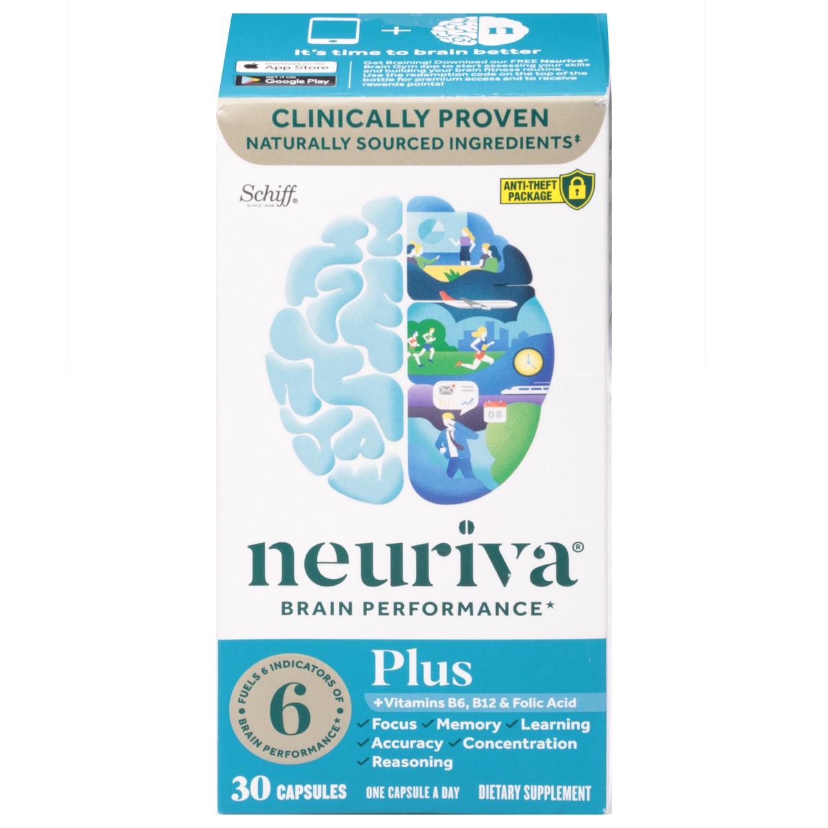 slide 1 of 13, Neuriva Plus Brain Performance Capsules - 30ct, 30 ct