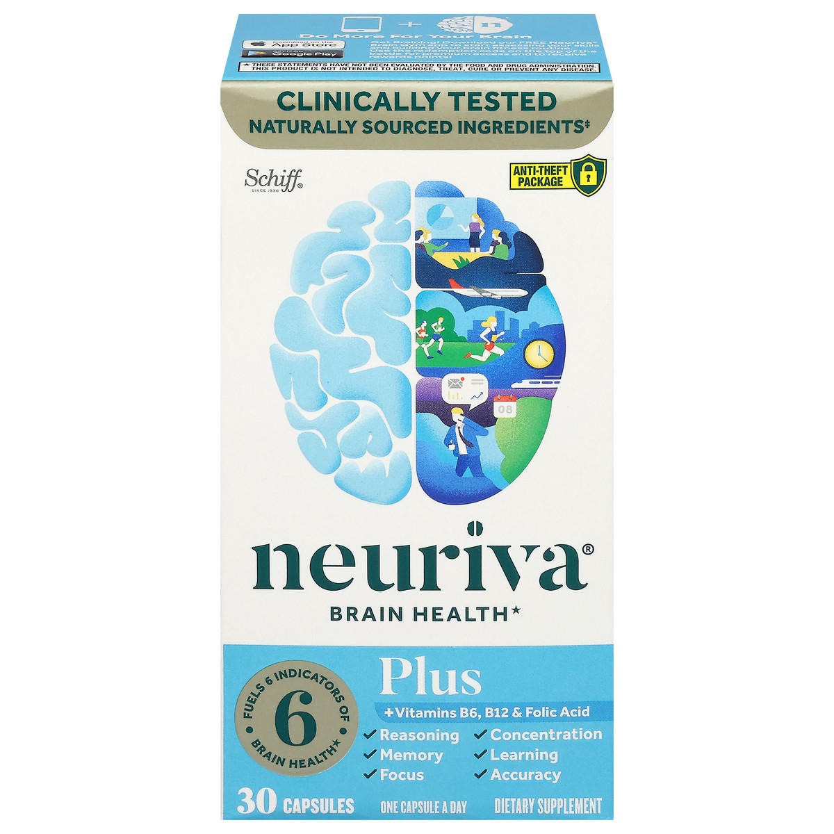 slide 1 of 13, Neuriva Brain Health 30 Capsules, 30 ct