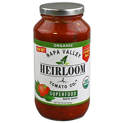 slide 1 of 1, Napa Valley Heirloom Tomato Co. Organic Superfood Heirloom Pasta Sauce, 24 oz