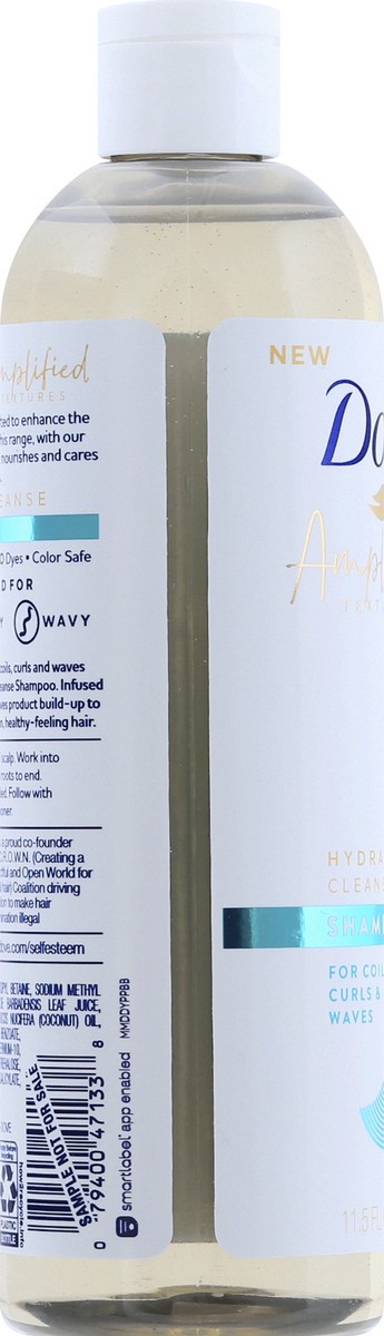 slide 4 of 7, Dove Amplified Textures Sulfate-Free Moisturizing Shampoo Hydrating Cleanse, 11.5 oz, 11.5 oz