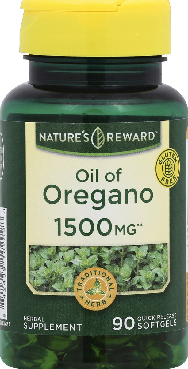 slide 1 of 3, Nature's Reward Oil of Oregano 90 ea, 90 ct; 1500 mg