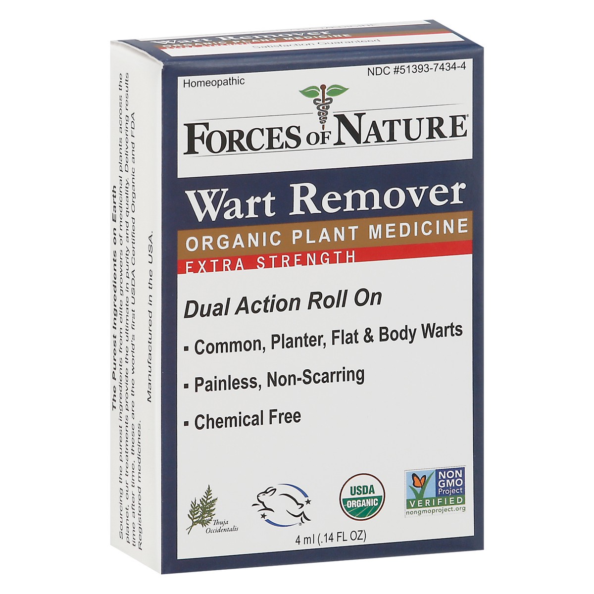 slide 8 of 12, Forces Of Nature Organic Wart Control Extra Strength Rollerball, 4 ml