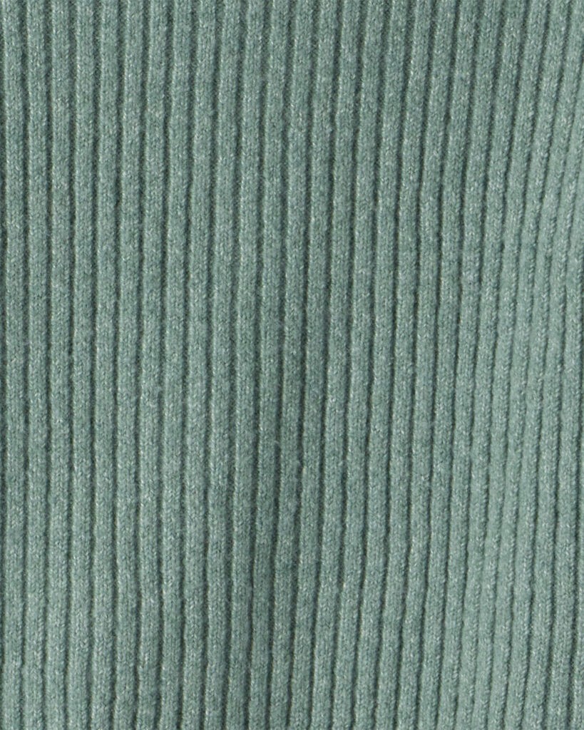 slide 2 of 2, Oshkosh Girls Ribbed Sweater Knit Hoodie - Green Green 6-6X, 1 ct