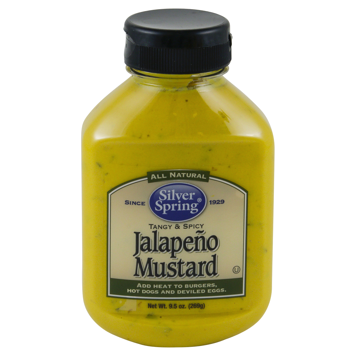 slide 1 of 7, Silver Spring Jalapeno Mustard, 9.5 oz