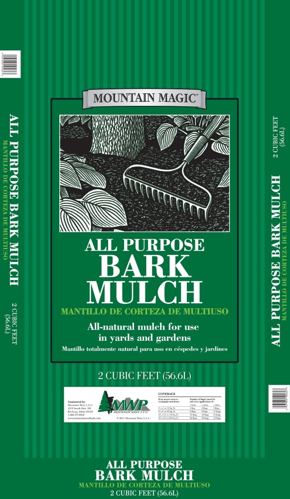 slide 1 of 1, Mountain Magic All Purpose Bark Mulch, 2 cu ft