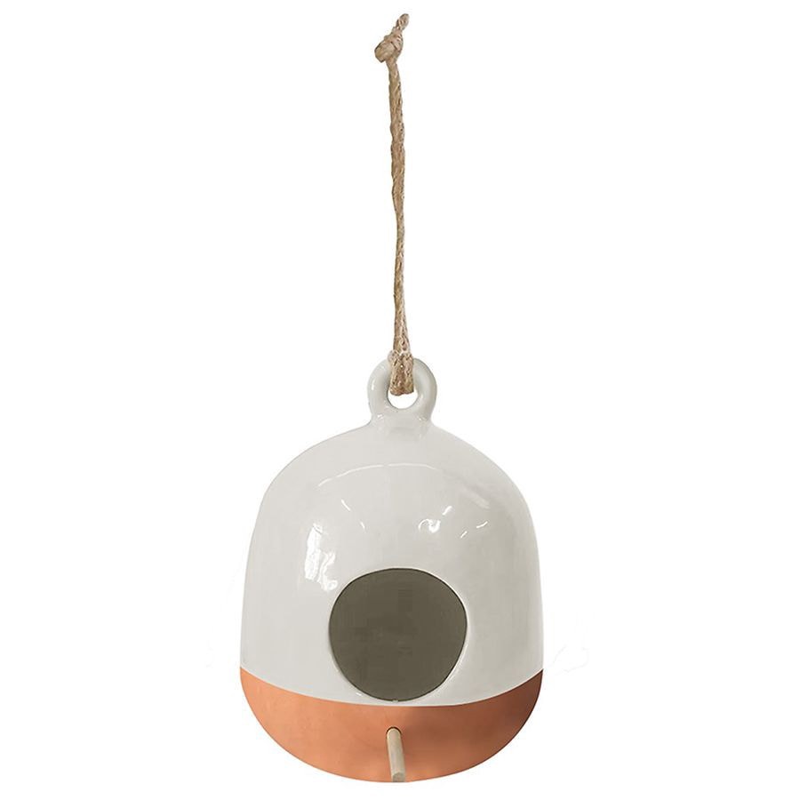 slide 1 of 1, Garden Party Terracotta Bird House, 1 ct