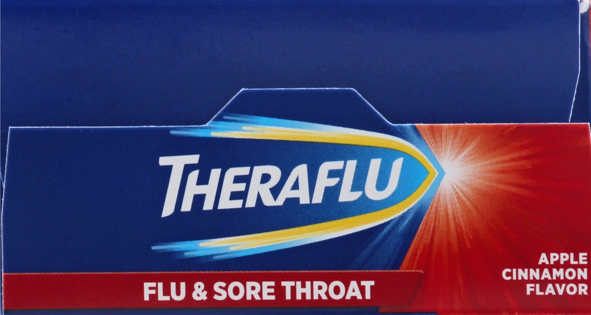 slide 9 of 9, Theraflu Packets Apple Cinnamon Flavor Flu & Sore Throat 6 ea, 6 ct