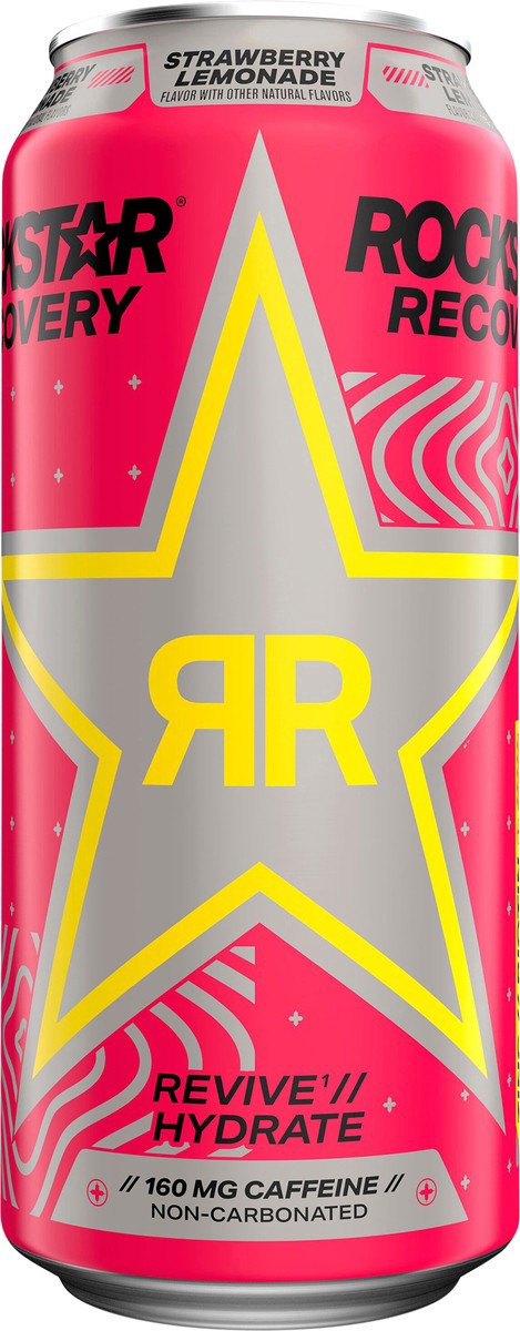 slide 11 of 11, Rockstar Recovery Energy Drink Strawberry Lemonade - 16 fl oz, 16 fl oz