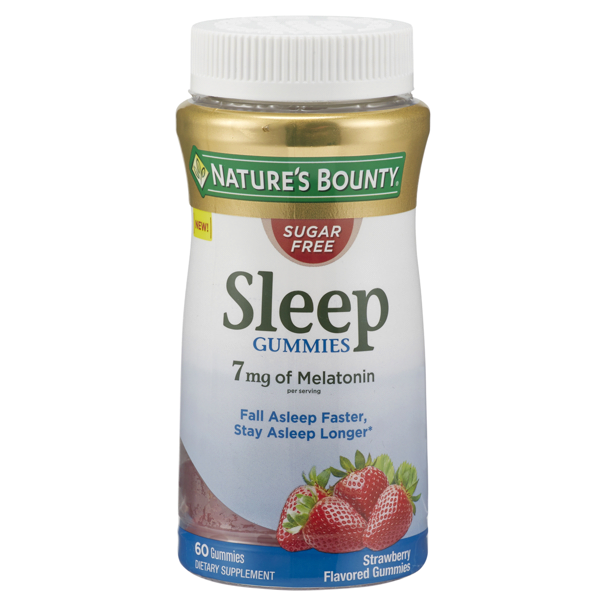 slide 1 of 1, Nature's Bounty Sugar Free Sleep Gummies of Melatonin, 60 ct; 7 mg