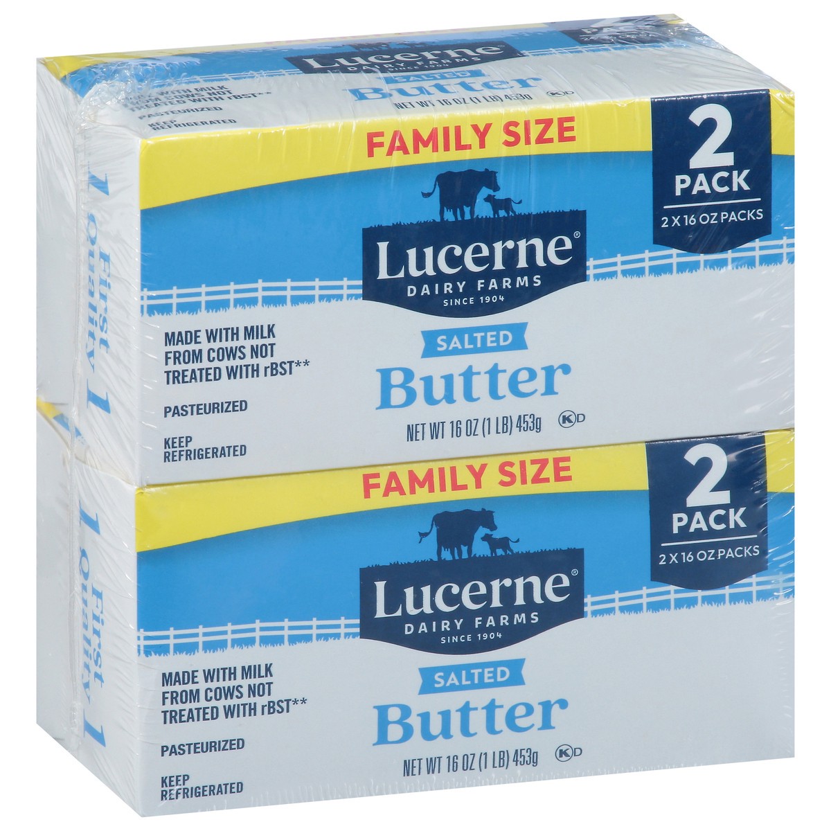 slide 2 of 4, Lucerne Sweet Cream Butter Quarters 2 Pk 2 Pound - 2 Lb, 2 lb