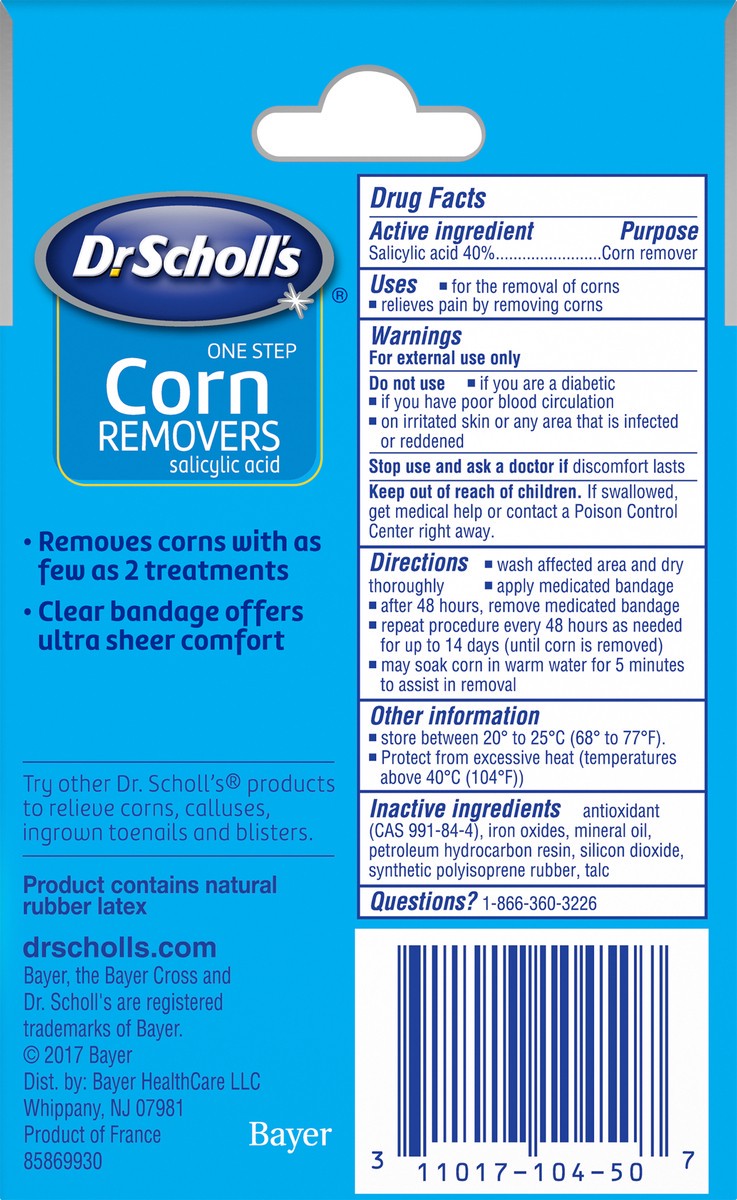 slide 3 of 3, Dr. Scholl's One Step Corn Removers, 6 ct