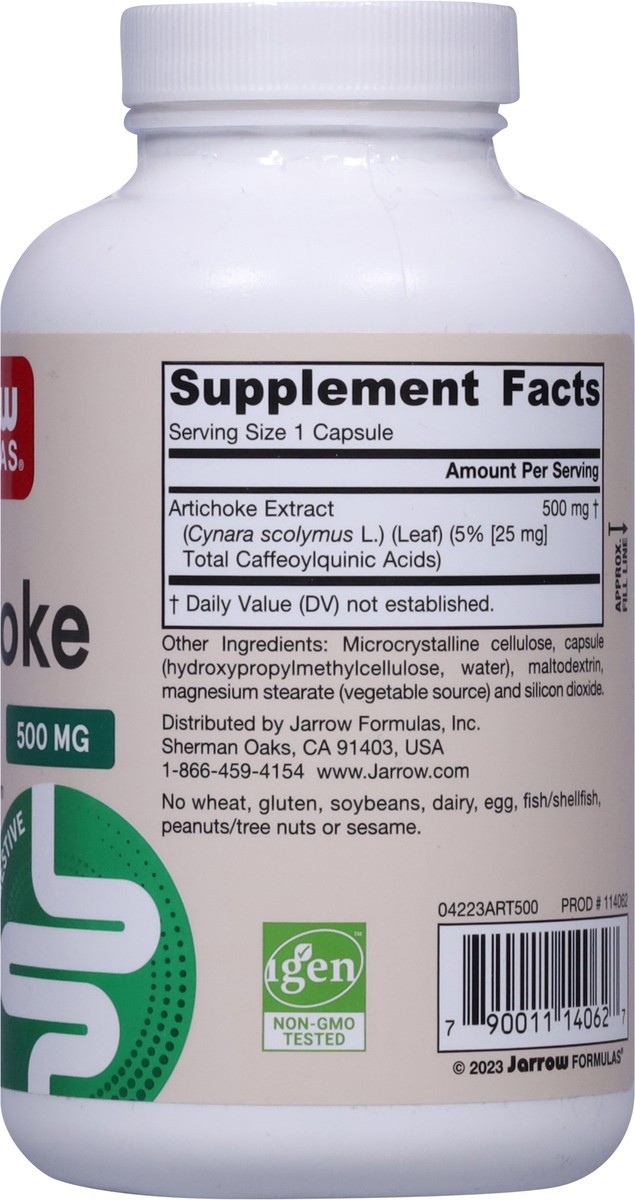 slide 11 of 13, Jarrow Formulas 500 mg Artichoke 180 Veggie Capsules, 180 ct