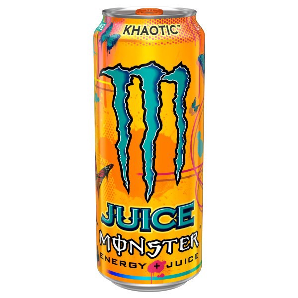 slide 1 of 1, Juice Monster Energy + Juice Khaotic Tropical Orange Energy Drink 16 fl oz, 16 fl oz