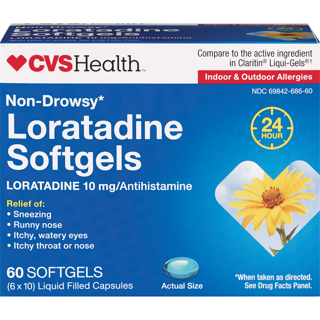 slide 1 of 1, CVS Health Loratadine Softgel, 1 ct