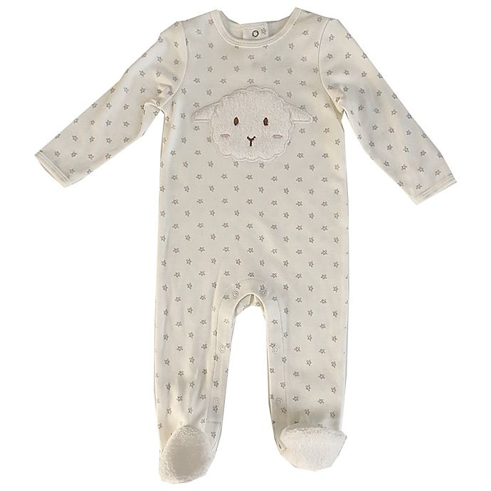 slide 1 of 1, Sterling Baby Newborn Lamb Footie - Ivory, 1 ct