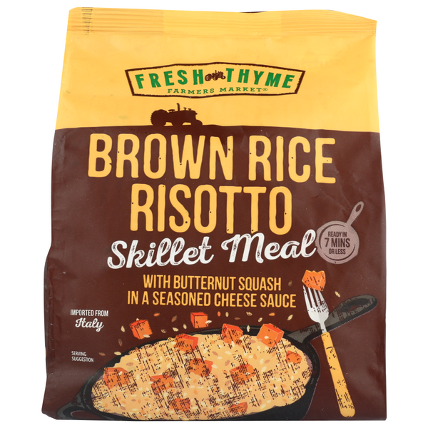 slide 1 of 1, Fresh Thyme Farmers Market Brown Rice Risotto Skillet Meal, 16 oz