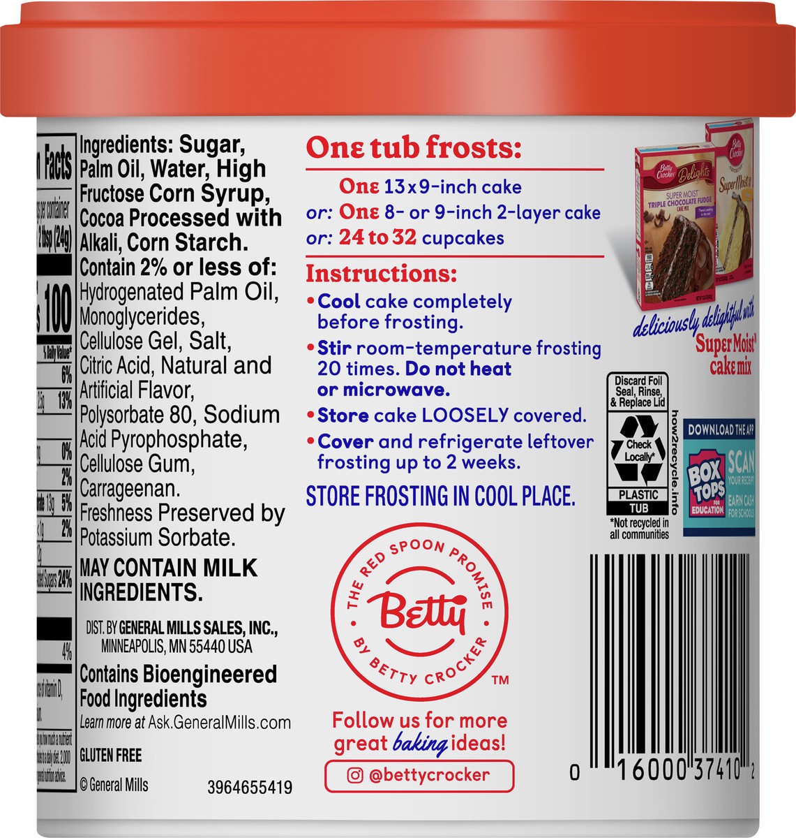 slide 5 of 9, Betty Crocker Gluten Free Whipped Milk Chocolate Frosting, 12 oz., 12 oz