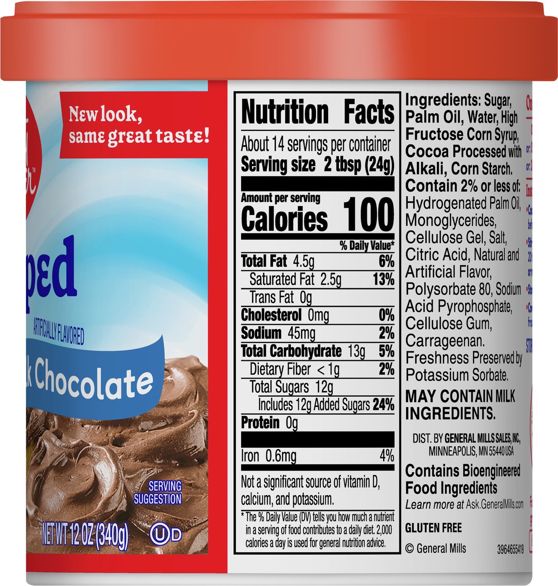 slide 7 of 9, Betty Crocker Gluten Free Whipped Milk Chocolate Frosting, 12 oz., 12 oz