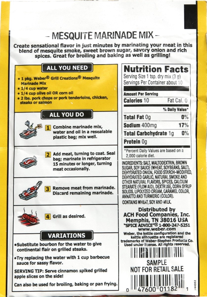 slide 3 of 4, Weber Marinade Mix 1.12 oz, 1.12 oz