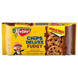Keebler Fudgy Chocolate Chip Cookies with Chunks of Keebler Fudge