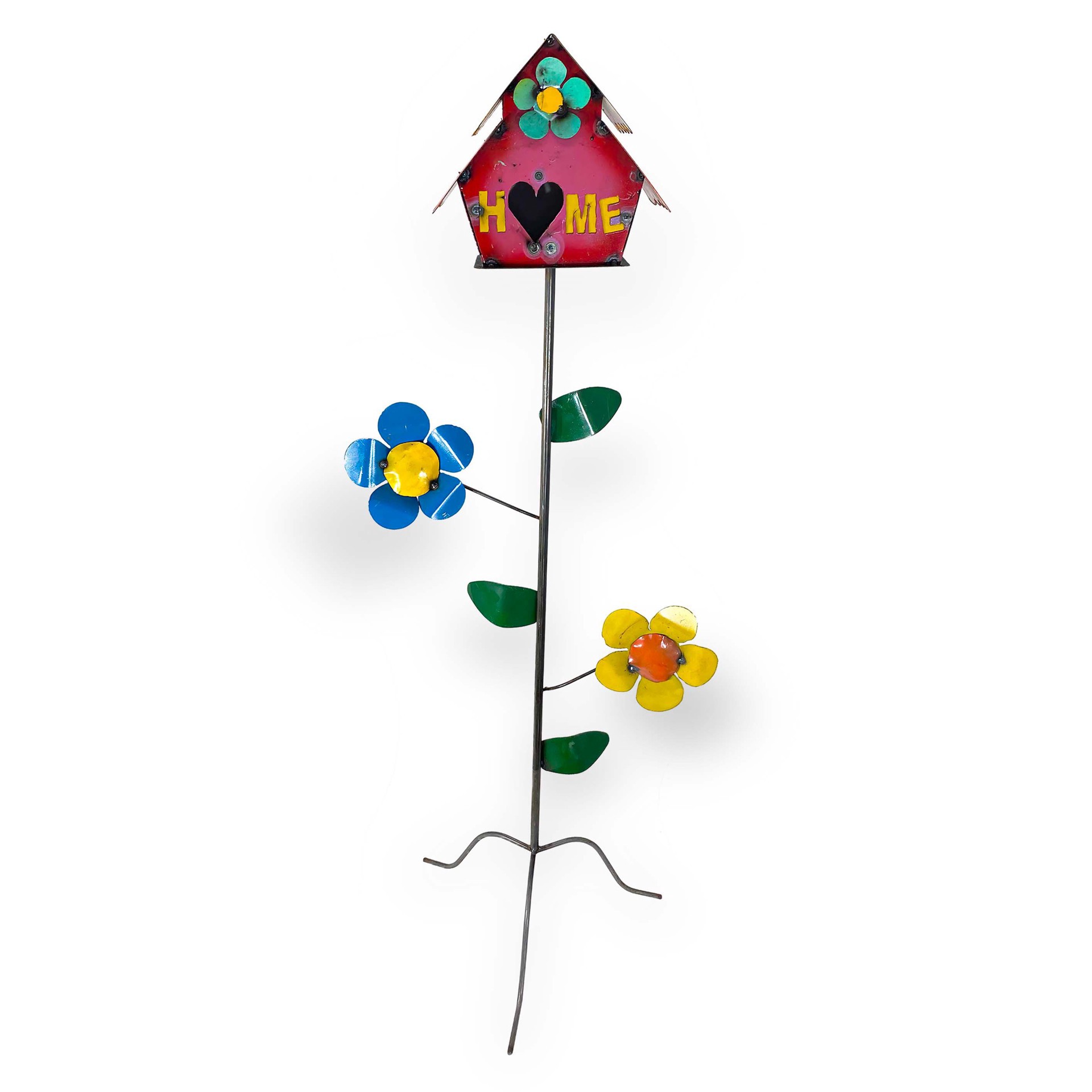 slide 1 of 1, Creative Decor Sourcing Metal Standing Home Bird House, 40 in