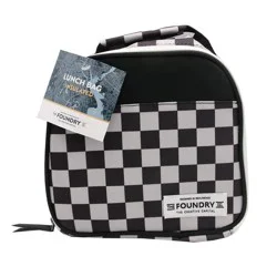 Steel Check Lunch Bag