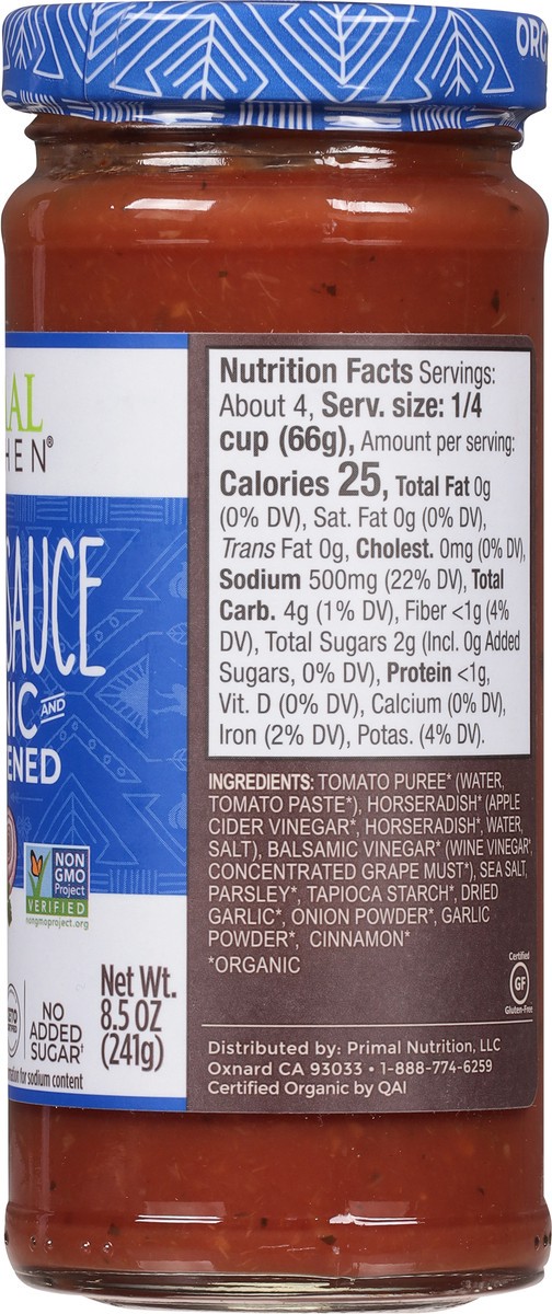 slide 5 of 9, Primal Kitchen Sauce Cocktail Unsweetened, 8.5 oz