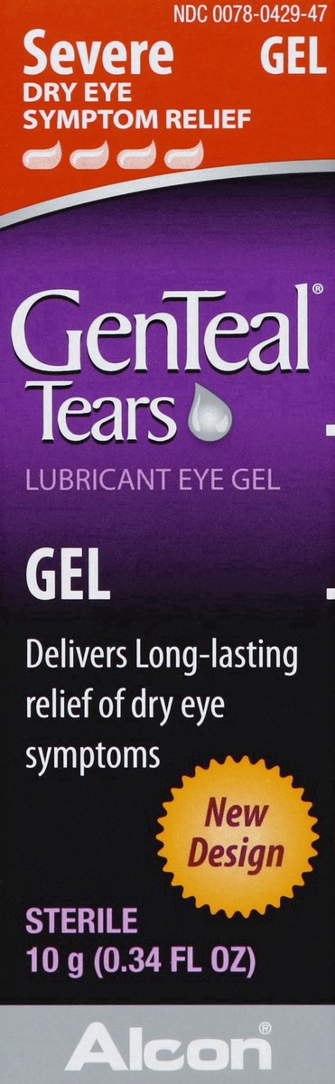 slide 7 of 17, GenTeal Tears Lubricant Eye Gel Severe Dry Eye Symptom Relief, 10 ml