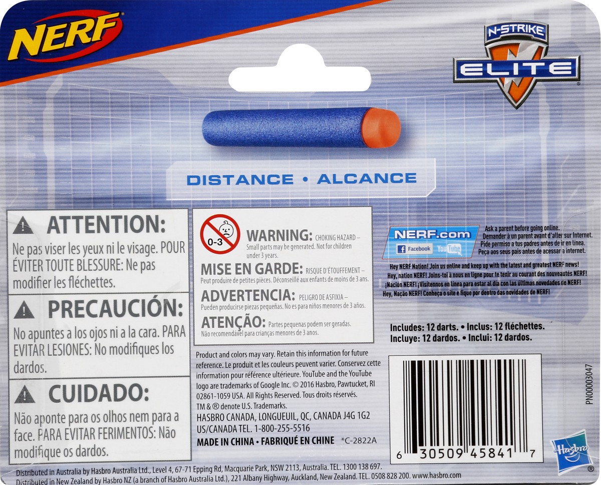 slide 6 of 6, Nerf N-Strike Elite Series 12-Dart Refill Pack, 12 ct