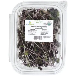 H2Organics Radish Microgreens